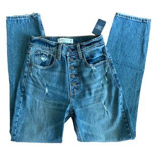 NEW Abercrombie & Fitch The Mom High-Rise Jeans